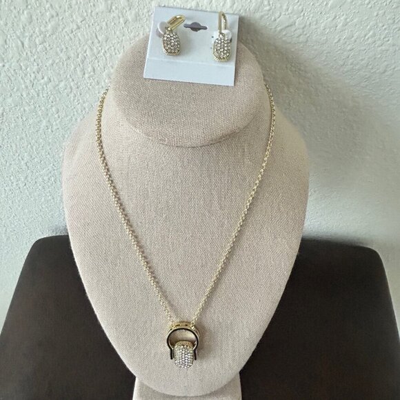 Heidi Daus "YOU ARE GONNA FLIP" Pave Crystal Convertible Jewelry Set HEMATITE - Picture 8 of 14